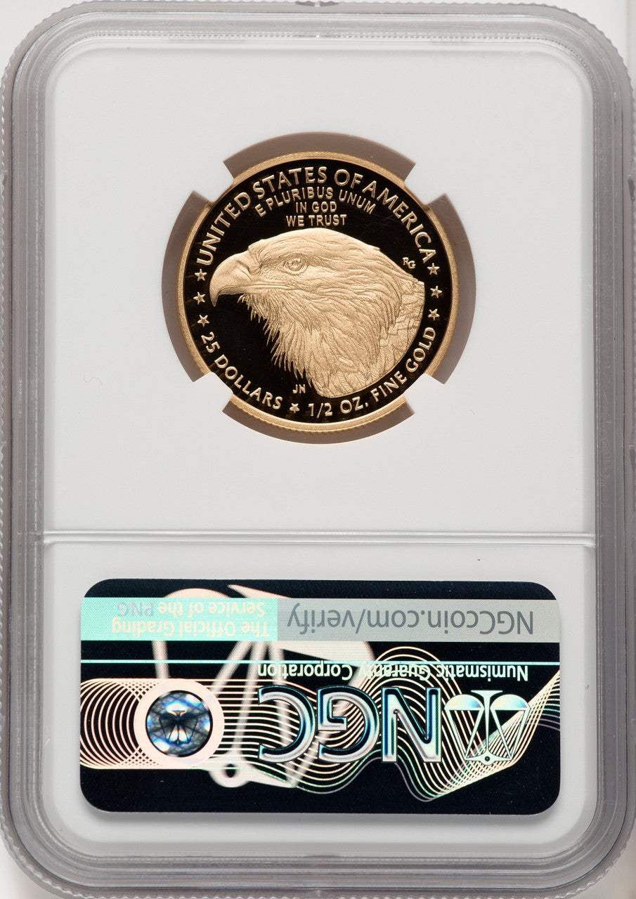 2021-W T2 Gold American Eagle 4-Coin Set NGC PF70 Moy Signed