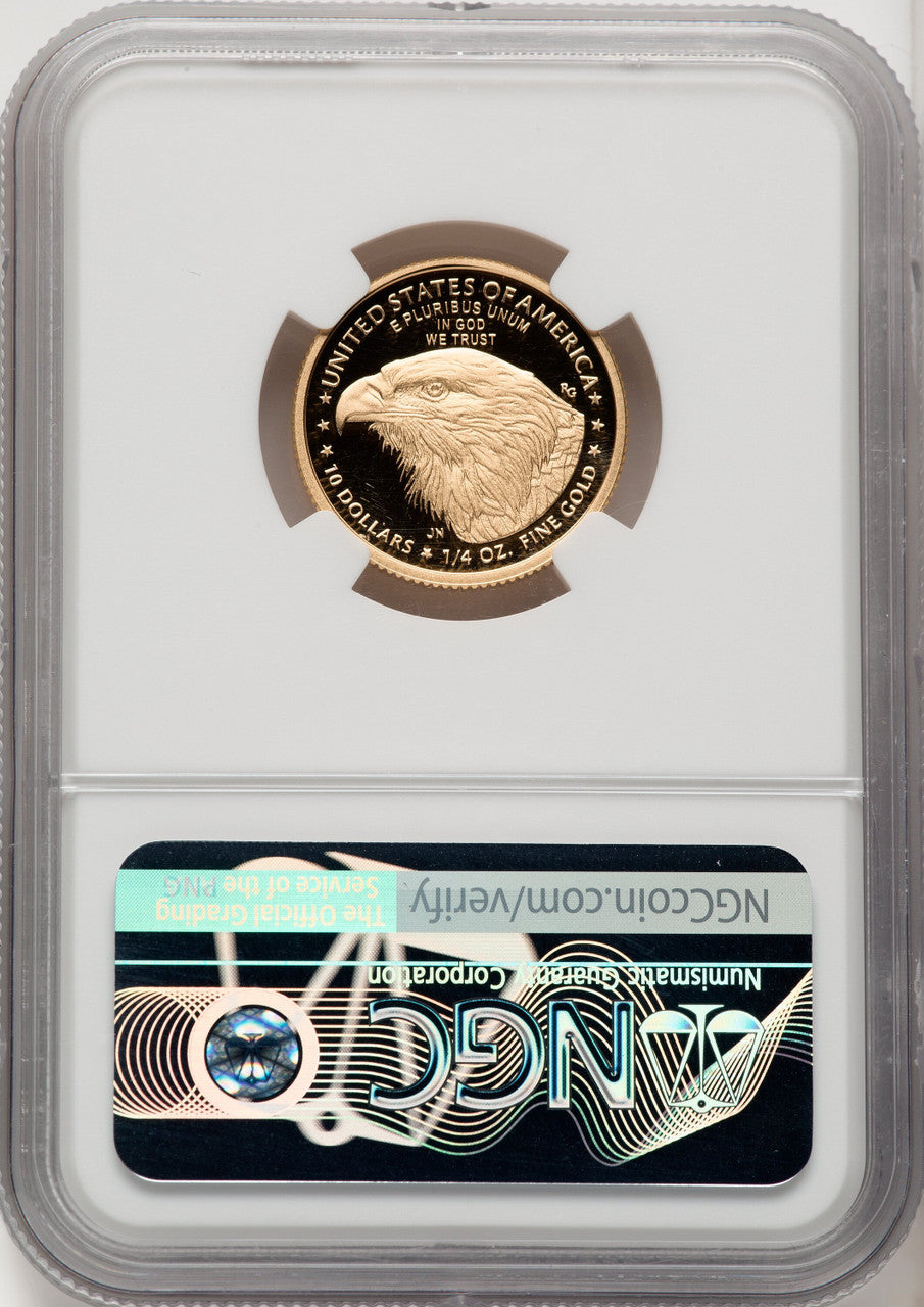 2021-W T2 Gold American Eagle 4-Coin Set NGC PF70 Moy Signed