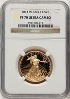 2014-W Gold American Eagle 4-Coin Set NGC PF70