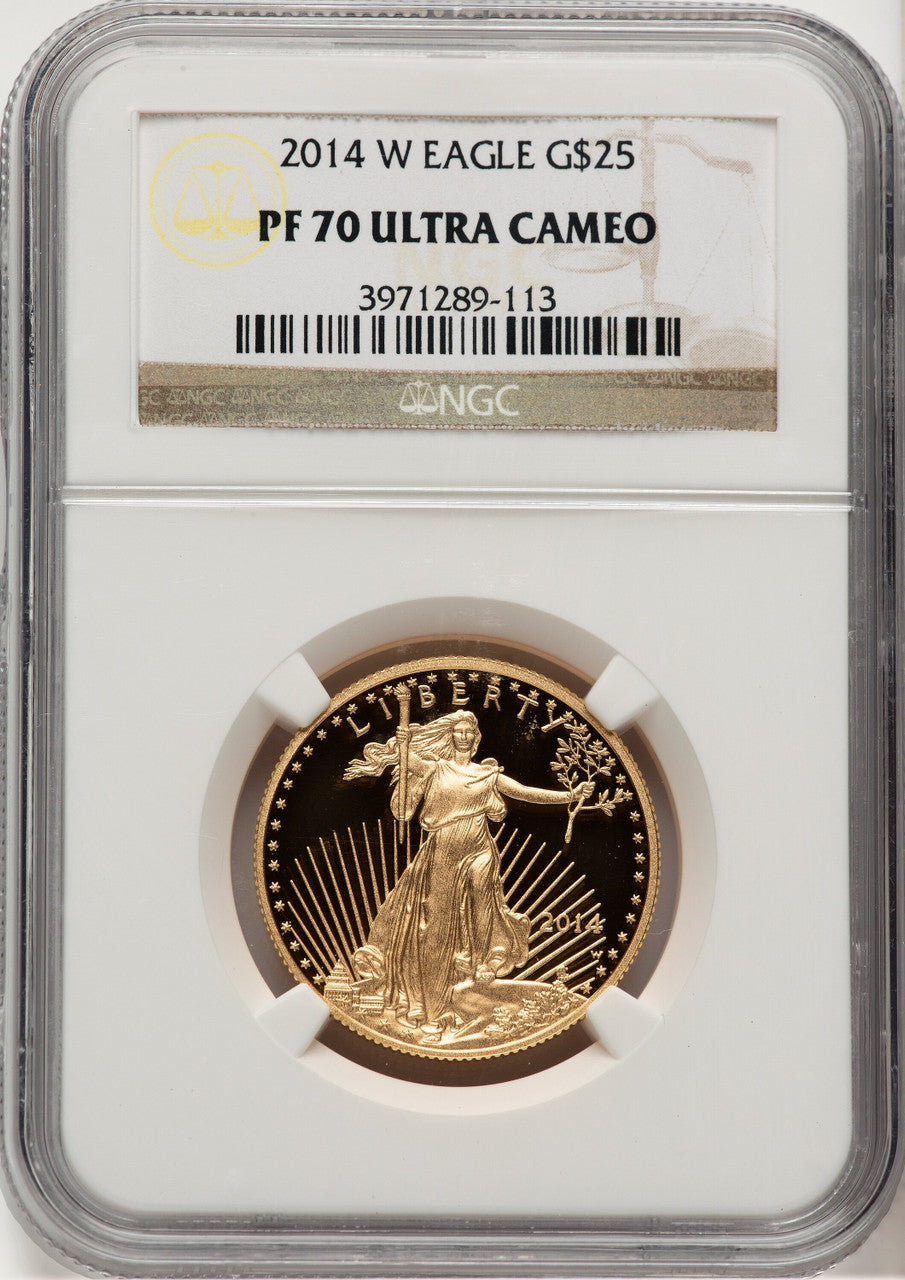 2014-W Gold American Eagle 4-Coin Set NGC PF70