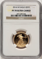 2014-W Gold American Eagle 4-Coin Set NGC PF70