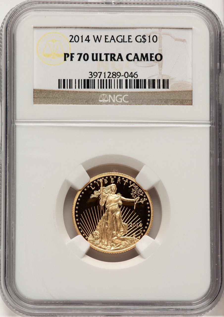 2014-W Gold American Eagle 4-Coin Set NGC PF70