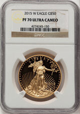 2015-W Gold American Eagle 4-Coin Set NGC PF70
