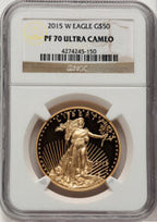 2015-W Gold American Eagle 4-Coin Set NGC PF70