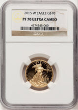 2015-W Gold American Eagle 4-Coin Set NGC PF70