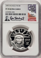 1997-W Platinum American Eagle 4-Coin Set NGC PF70 Everhart