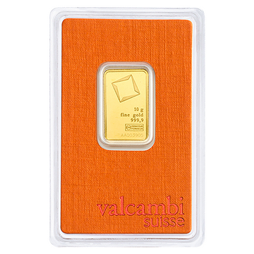10 Gram Valcambi Gold Bar New w/ Assay