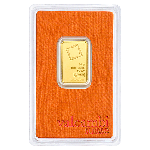 10 Gram Valcambi Gold Bar New w/ Assay