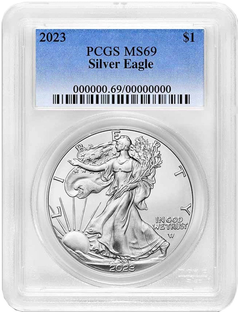 1986-2025 American Silver Eagle 41-pc Set PCGS MS69 (3 PCGS Boxes)