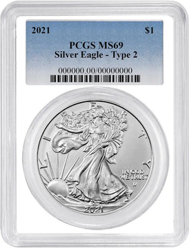 1986-2025 American Silver Eagle 41-pc Set PCGS MS69 (3 PCGS Boxes)