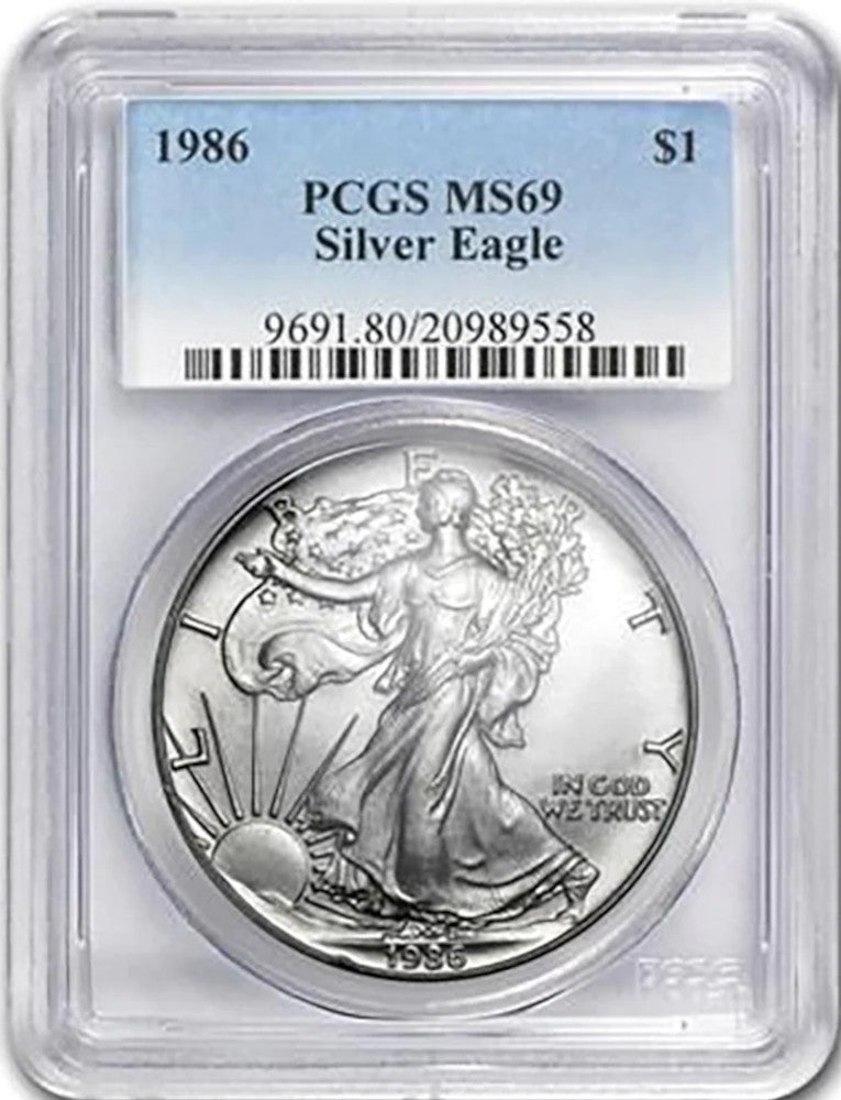 1986-2025 American Silver Eagle 41-pc Set PCGS MS69 | LCR Coin