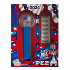 2024 PEZ® Gift Set w/4th of July Dispenser & 6x5 g Silver Wafers