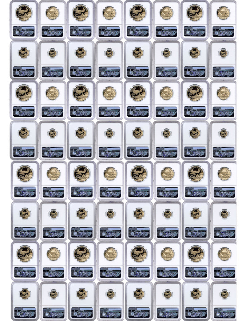 1986-2025 American Gold Eagles Complete Date Run NGC PF70 Set of 156