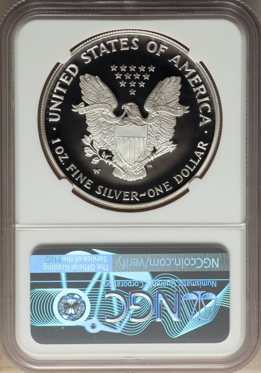 2004-W S$1 Silver Eagle NGC PF70