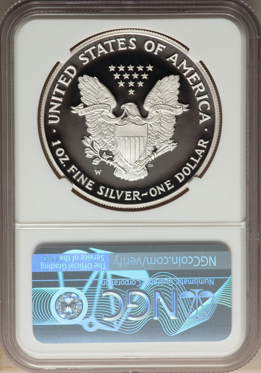 2007-W S$1 Silver Eagle NGC PF70