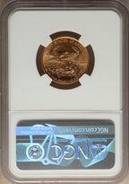 1999 $10 Quarter-Ounce Gold Eagle Modern Bullion Coins NGC MS70