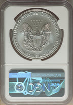2016-W S$1 Silver Eagle Burnished Lettered Edge 30th Anniversary First Day of Issue SP NGC MS70