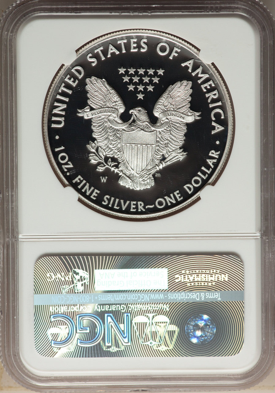 2015-W S$1 Silver Eagle NGC PF70