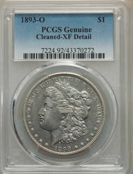 1893-O S$1 Morgan Dollar Genuine PCGS XF40