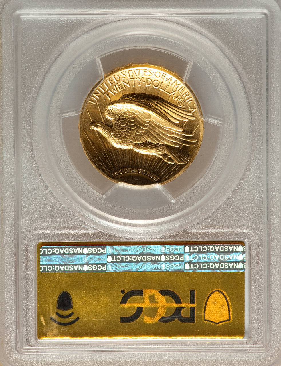 2009 $20 One-Ounce Gold Ultra High Relief Twenty Dollar PCGS MS70