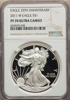 2011-W S$1 Silver Eagle NGC PF70