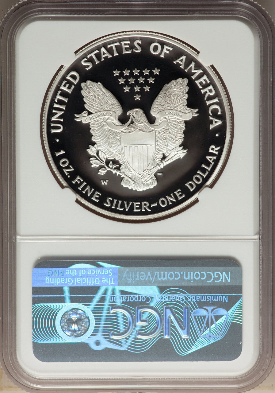 2005-W S$1 Silver Eagle NGC PF70