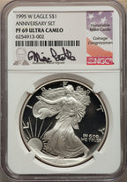 1995-W ASE NGC PF69 Mike Castle Signed