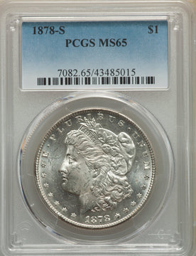 1878-S S$1 Morgan Dollar PCGS MS65