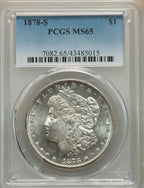 1878-S S$1 Morgan Dollar PCGS MS65