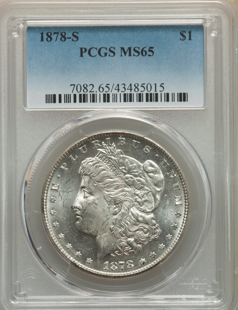 1878-S S$1 Morgan Dollar PCGS MS65