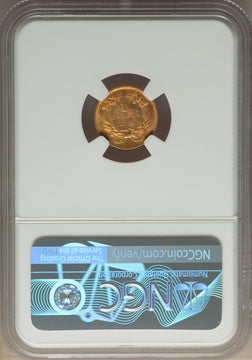1855 G$1 Type Two Gold Dollar NGC MS64