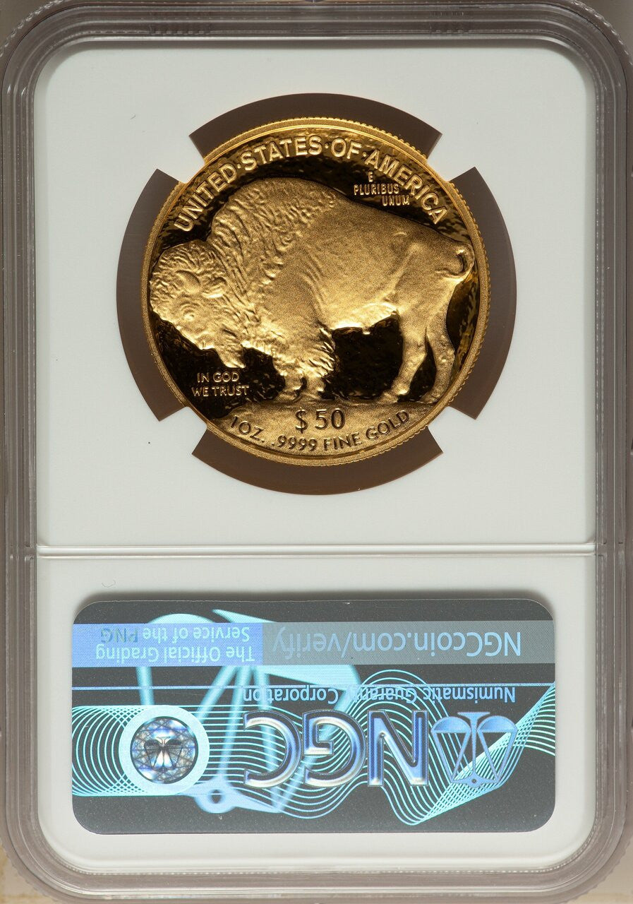 2021-W G$50 Gold Buffalo First Day of Issue NGC PF70 Ultra Cameo
