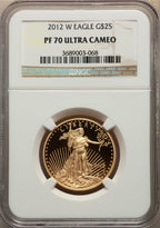 2012-W $25 Half-Ounce Gold Eagle NGC PF70