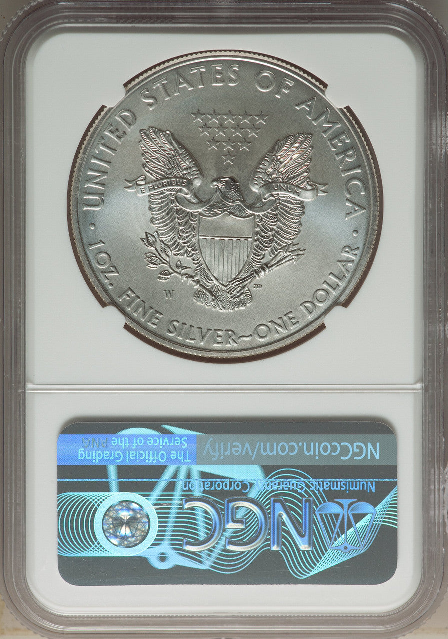 2011-W S$1 Silver Eagle Burnished SP NGC MS70
