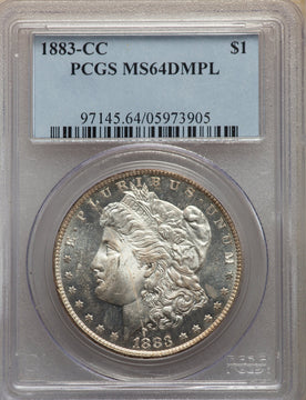 1883-CC S$1 DM Morgan Dollar PCGS MS64