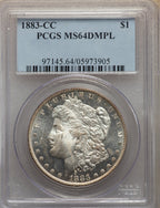 1883-CC S$1 DM Morgan Dollar PCGS MS64
