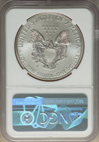 2011-W S$1 Silver Eagle Burnished SP Modern Bullion Coins NGC MS70