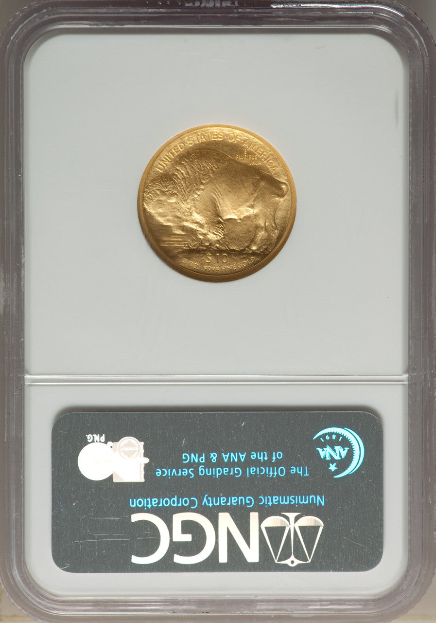 2008-W $10 Buffalo Quarter-Ounce Gold First Strike SP Modern Bullion Coins NGC MS70