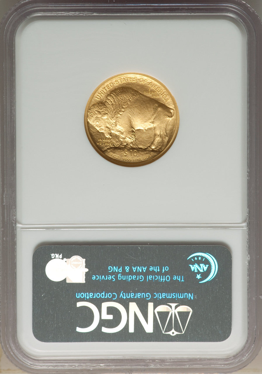 2008-W $10 Buffalo Quarter-Ounce Gold First Strike SP Modern Bullion Coins NGC MS70