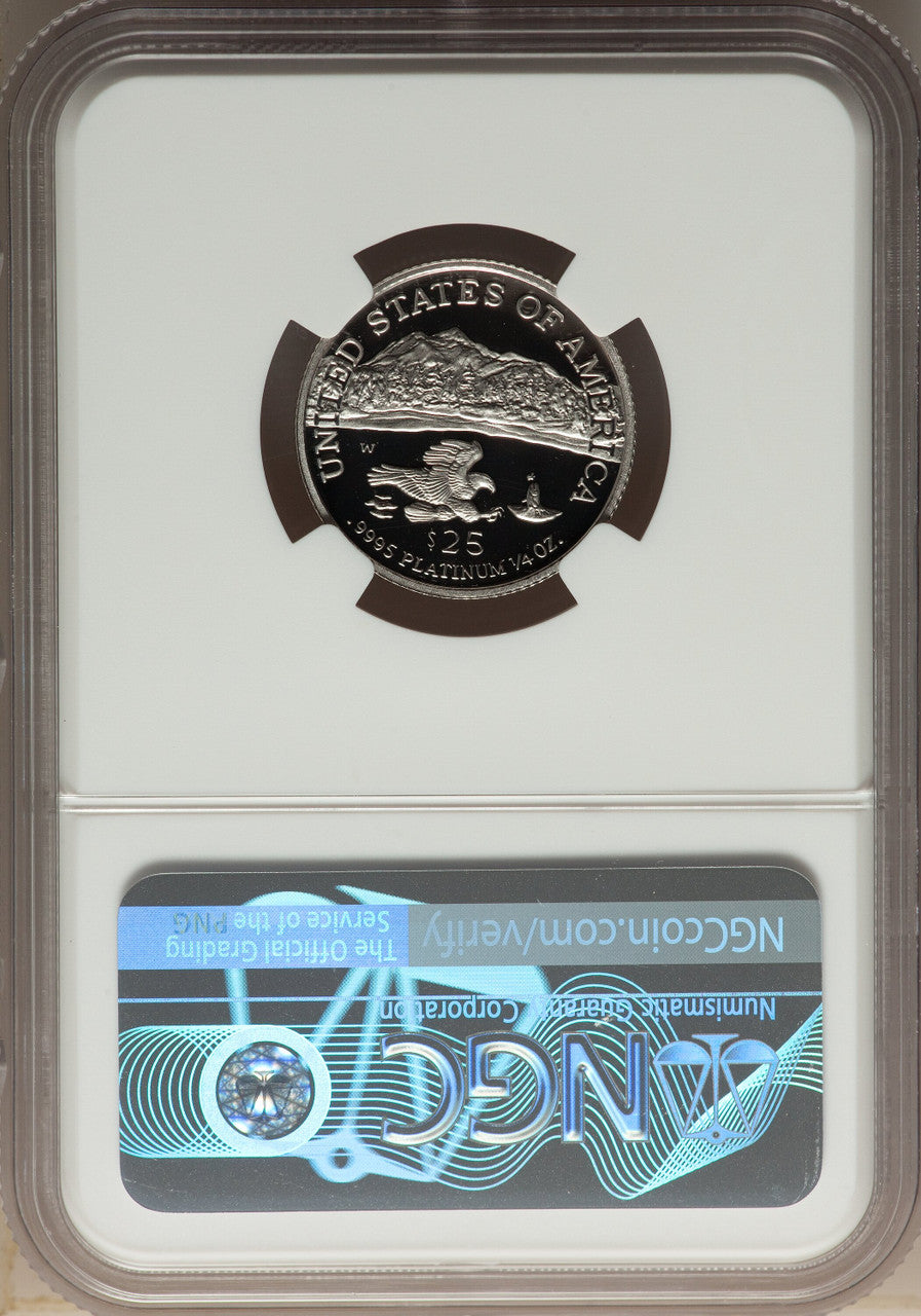 2002-W $25 Quarter-Ounce Platinum Eagle Statue of Liberty NGC PF70