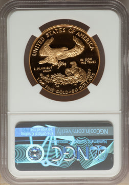 1987-W $50 One-Ounce Gold Eagle NGC PF70