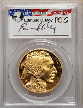 2013-W $50 American Buffalo First Strike Moy Signature PCGS PR70