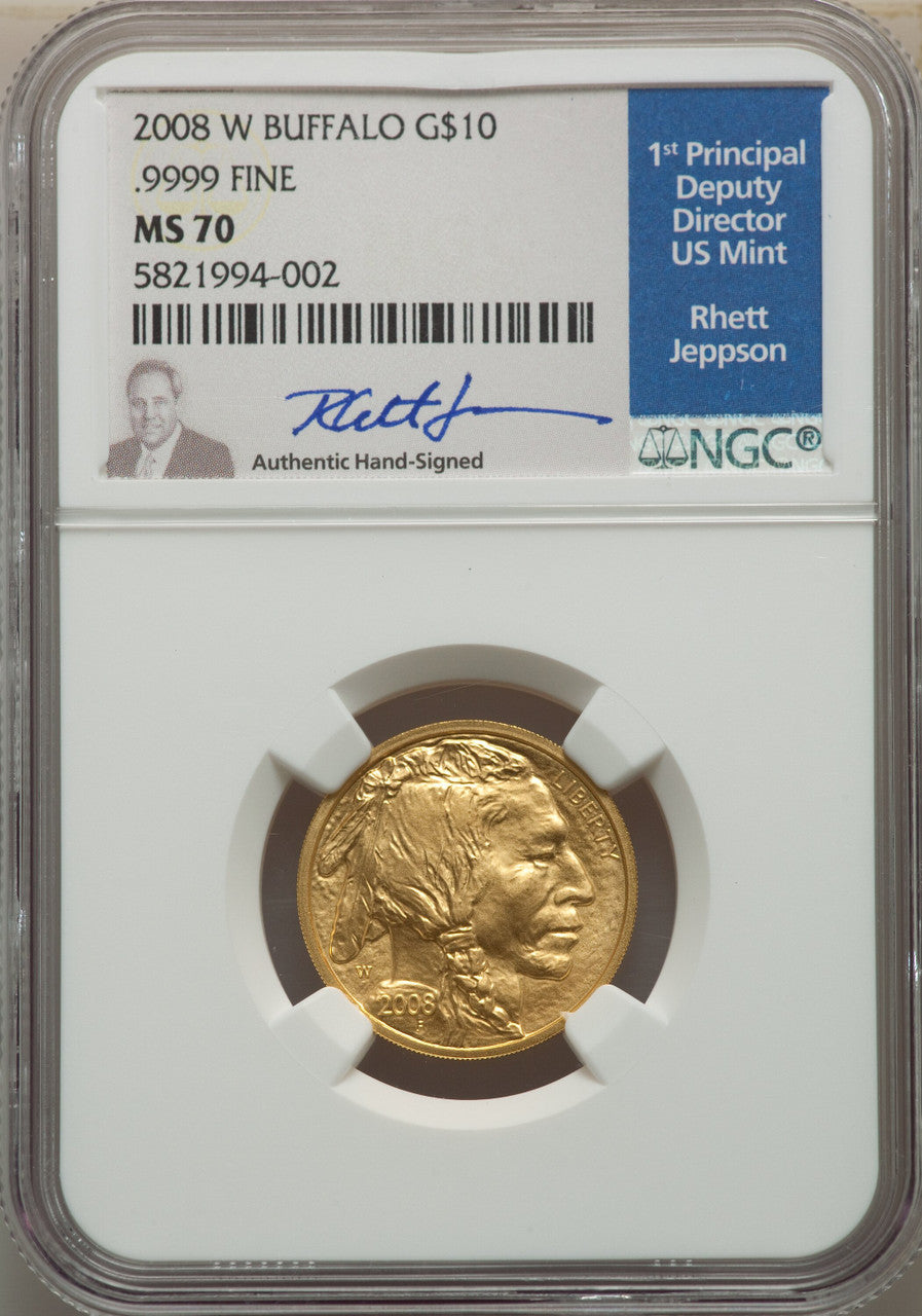 2008-W $10 Quarter-Ounce Gold Buffalo SP NGC MS70
