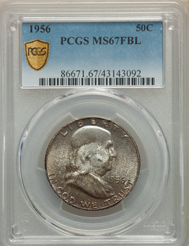 1956 50C FL Franklin Half Dollar PCGS MS67