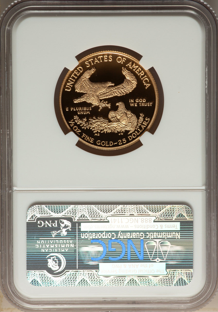 2012-W $25 Half-Ounce Gold Eagle NGC PF70