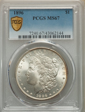 1896 S$1 Morgan Dollar PCGS MS67