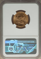 1999 $10 Quarter-Ounce Gold Eagle NGC MS70