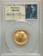 2016-W 25C Standing Liberty Quarter-Ounce Gold 100th Anniversary First Strike MacNeil Label Modern Bullion Coins PCGS MS70