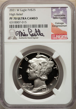 2021-W $25 Palladium NGC PF70