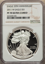 2011-W S$1 Silver Eagle NGC PF70